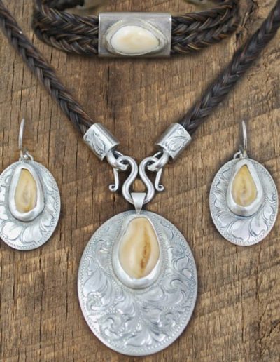 Horsehair and Elk Ivory Jewelry By IM Silver