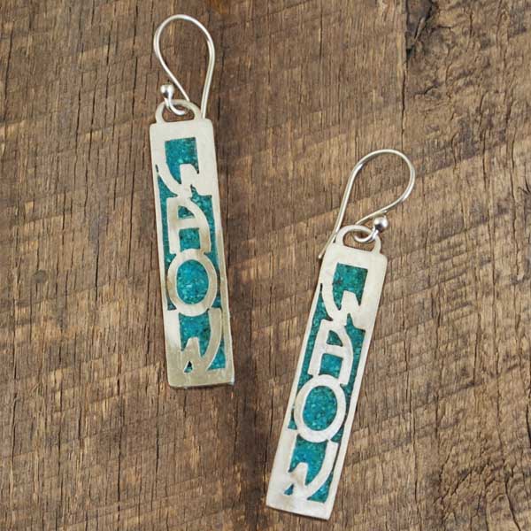 WAOW Inlayed Earring-turquoise